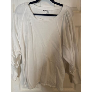 Women's Bucket List White Sweatshirt M